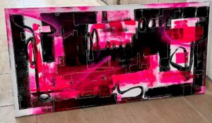Diogo Snow - Pink Punk Abstract
