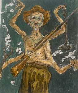 Levi Gama - Os Sacacas e os bichos do fundo - FINEART Nº02
