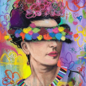 Antonio Mosko  -  Frida com Flores Mosko
